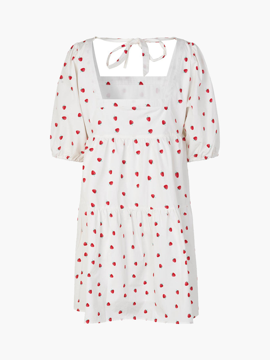 cras - Manon Smock Dress - Raspberry