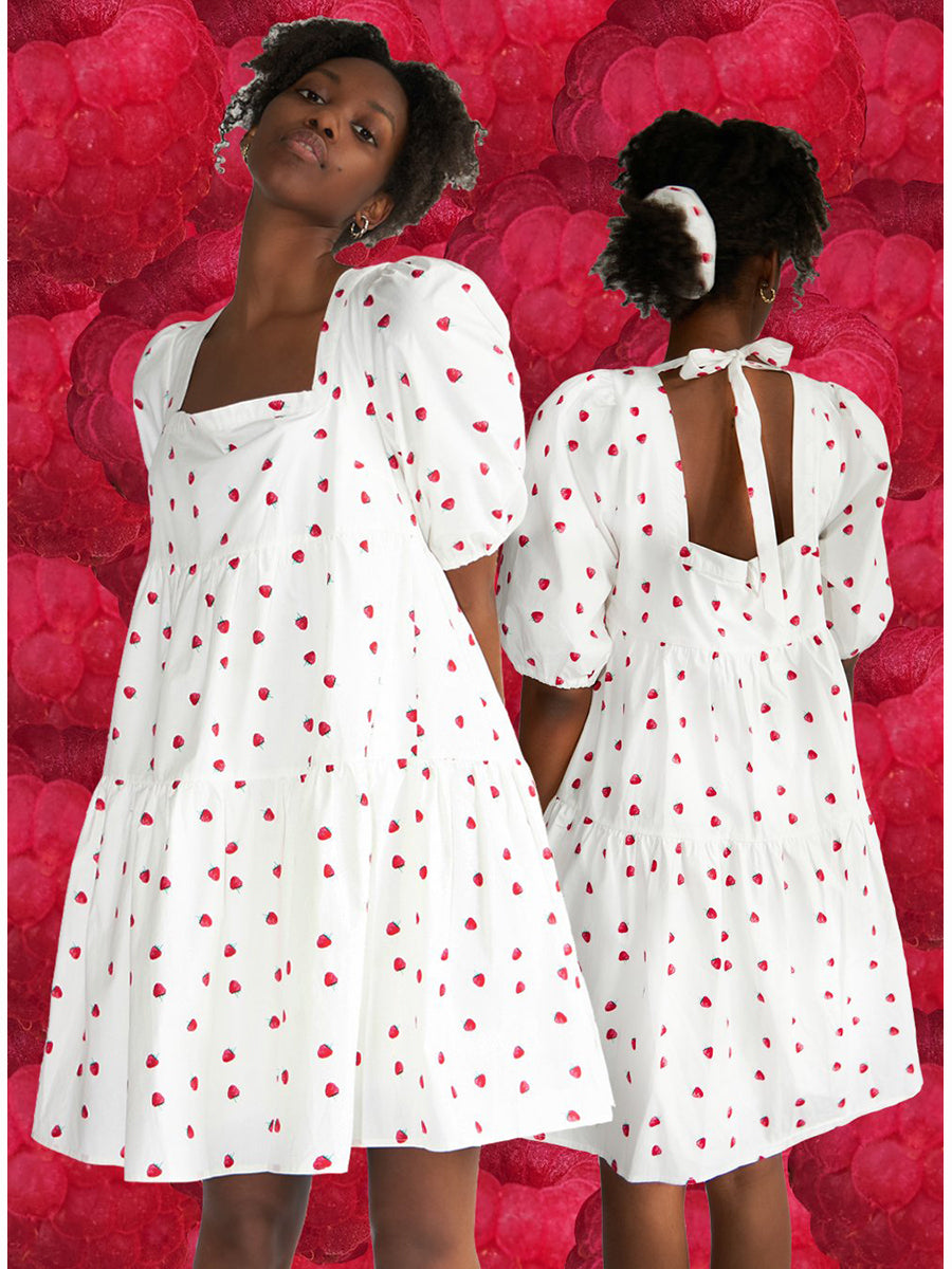 cras - Manon Smock Dress - Raspberry