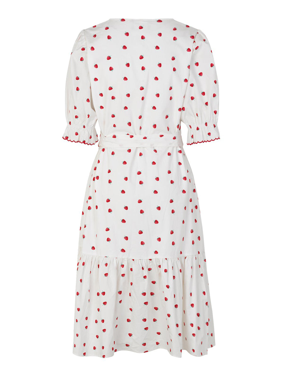 cras - Manon Wrap Dress - Raspberry