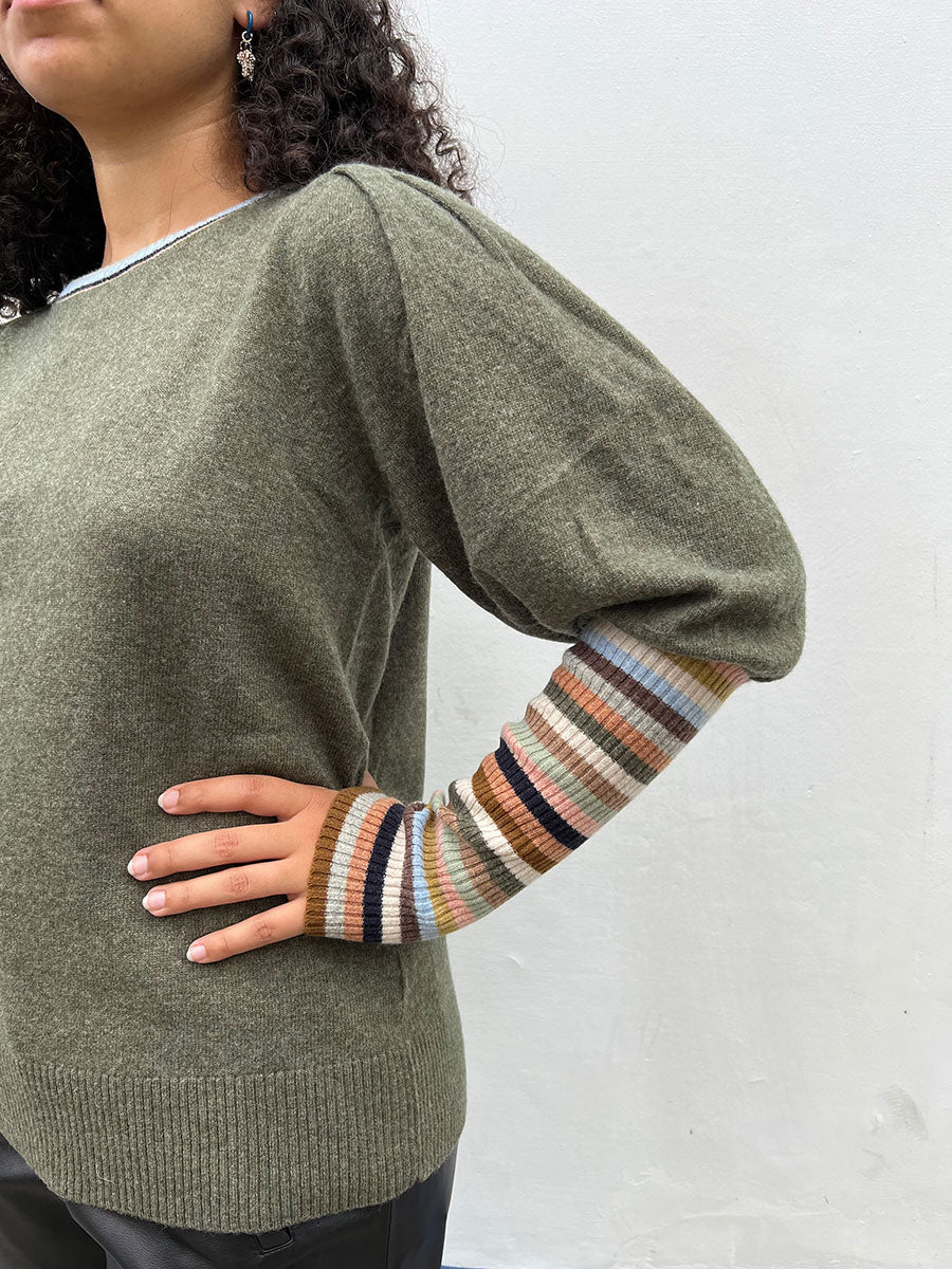 project-aj117-solange-puff-sleeve-jumper-army