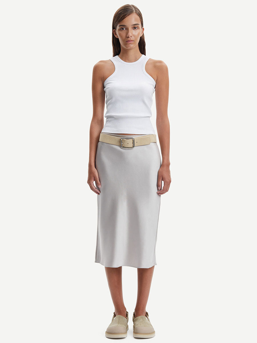 Samsoe Samsoe Agneta Skirt - Warm Silver
