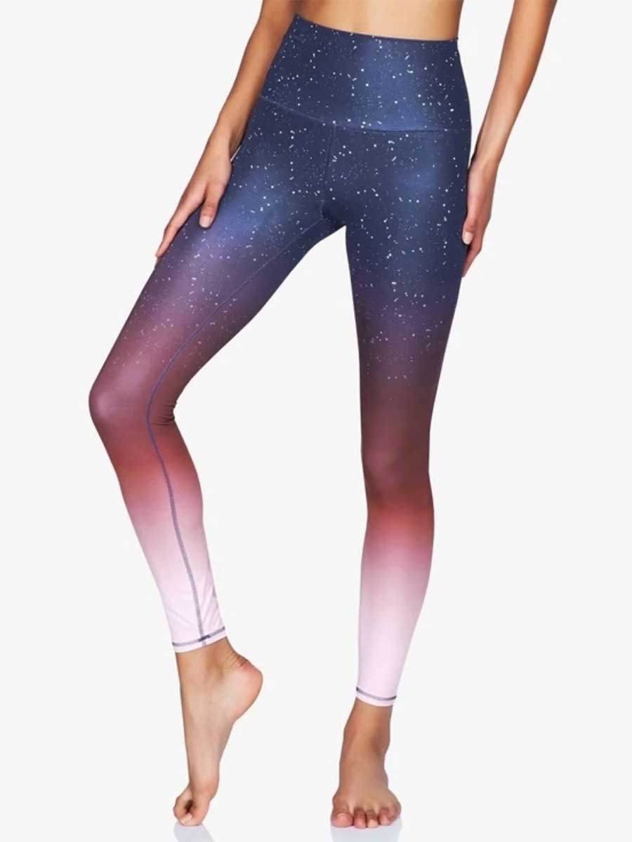Moonchild Yoga Wear Printed Leggings - Deep Shade
