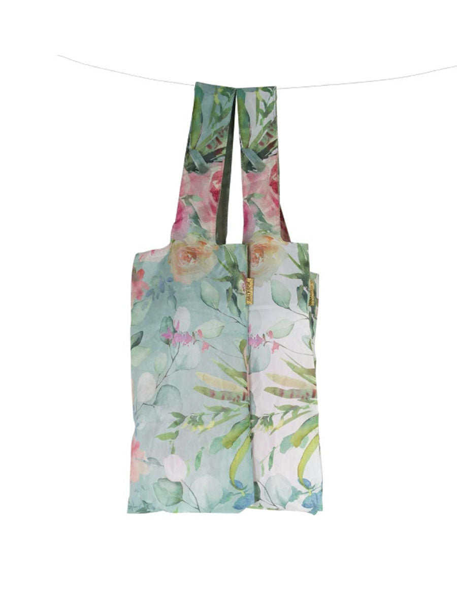 Artebene - Reuseable Blue Floral Watercolour Shopping Bag