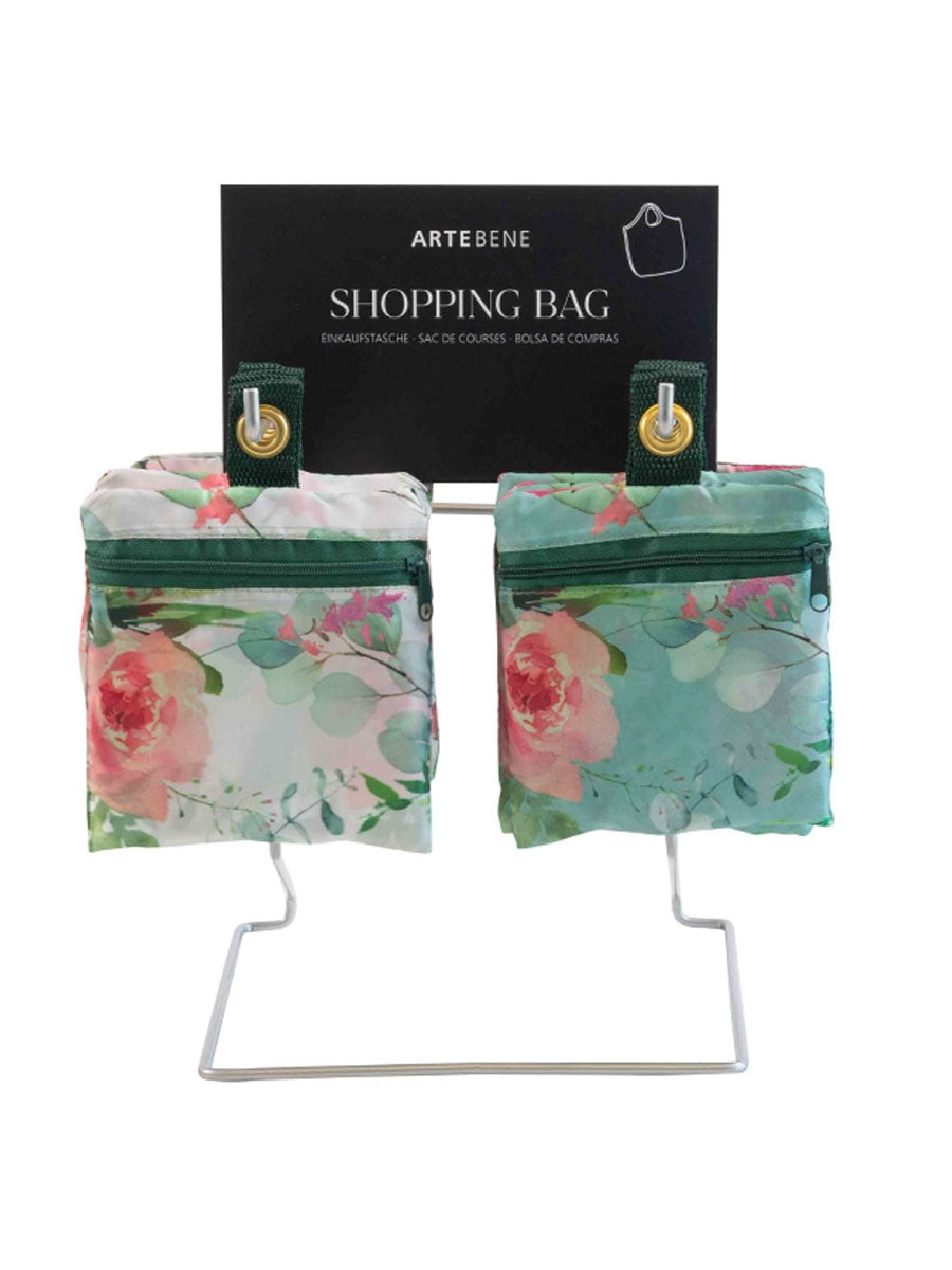 Reuseable White Floral Watercolour Shopping Bag