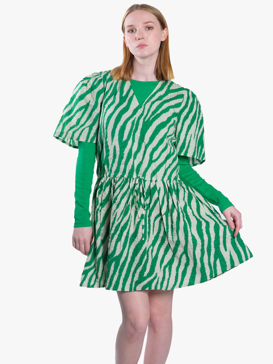 Stella-Nova-Luja-My-Dress-Green-+-Samsoe-Samsoe-Gabrielle-Bag