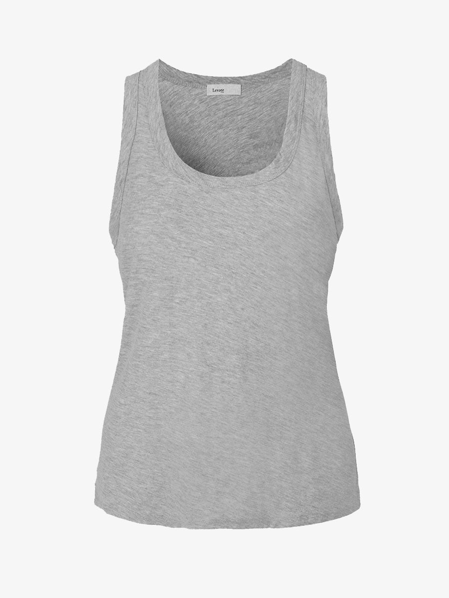 Levete Room Any7 Scoop Neck Vest - Grey