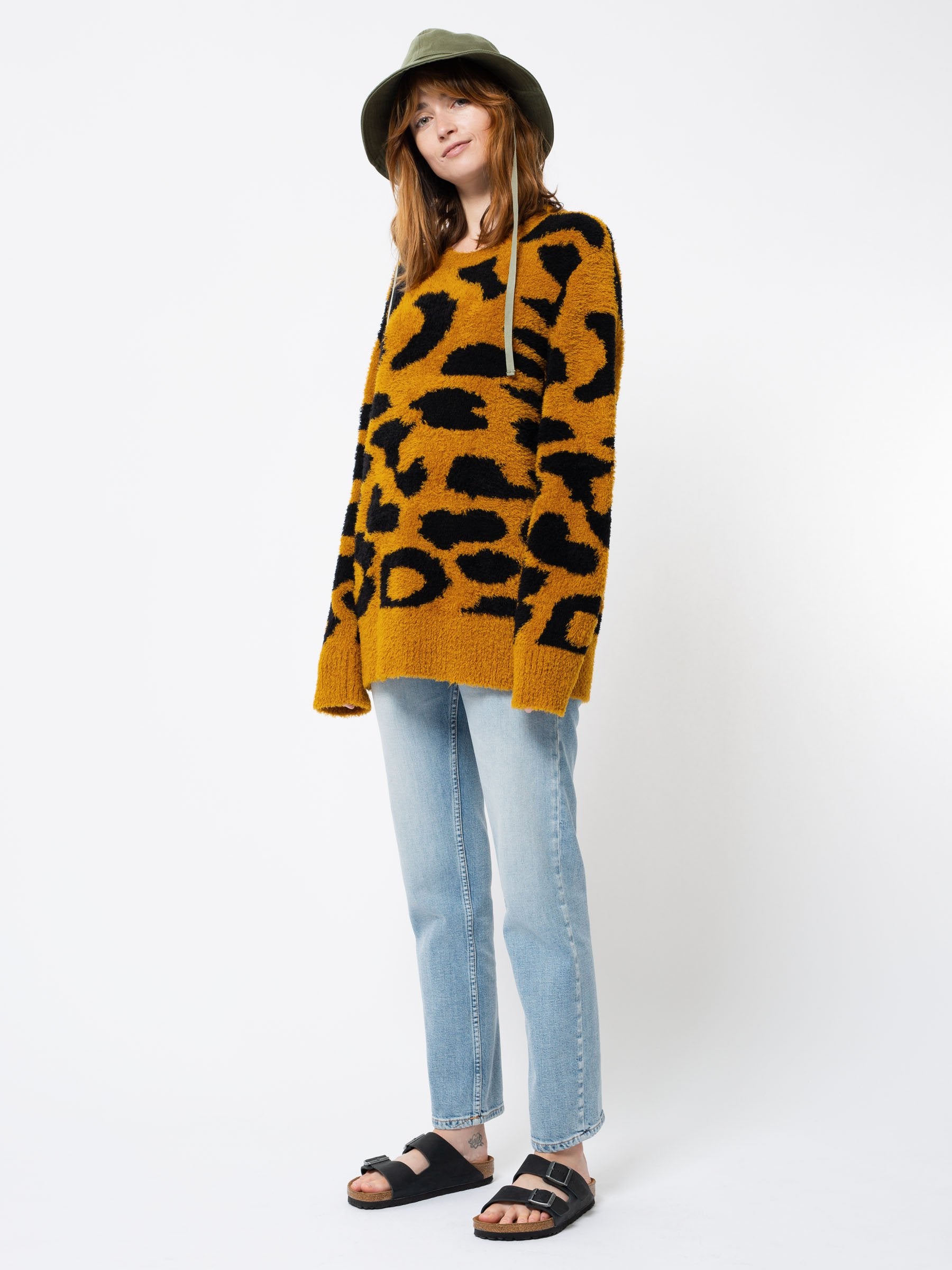 Hampus Jacquard Knit Jumper - Leopard