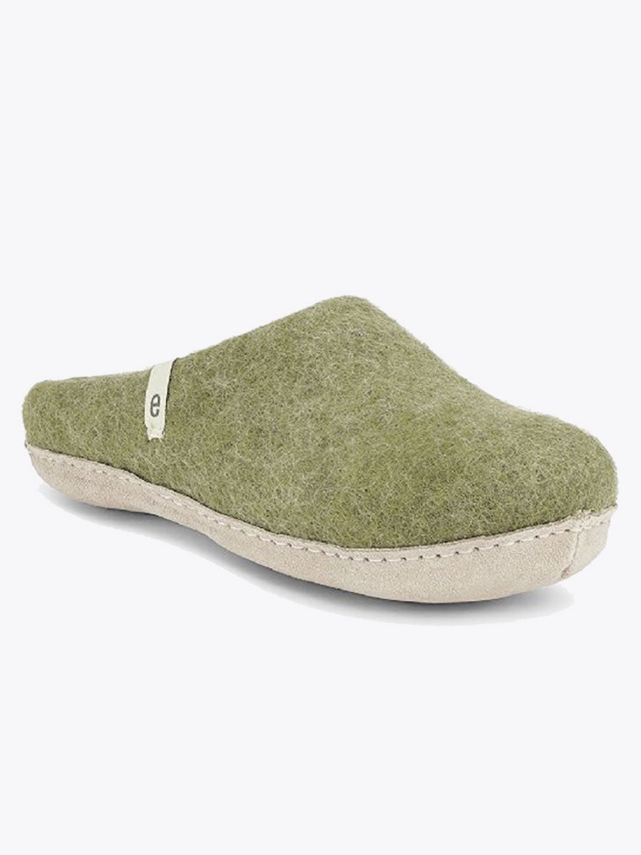 egos-wool slipper - moss green