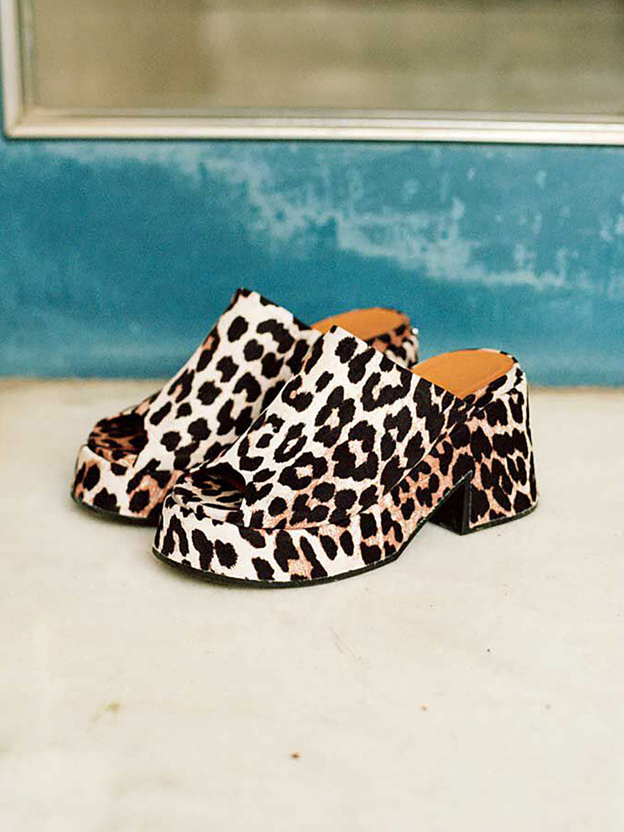 ganni- Retro Platform Wedge Mule
