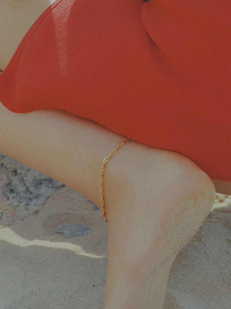 Maria Black Porto Anklet - Gold