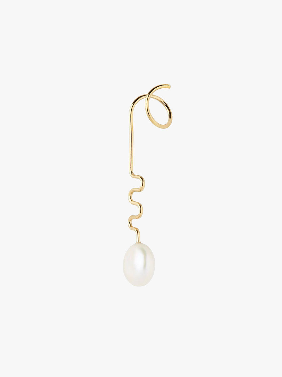 Maria Black Rimini Twirl Earring - Gold