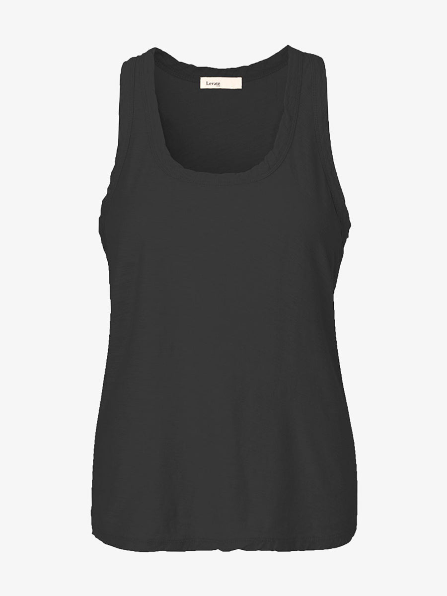 Levete Room Any7 Scoop Neck Vest - Black