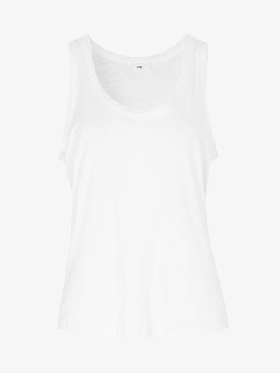 Levete Room Any7 Scoop Neck Vest - White