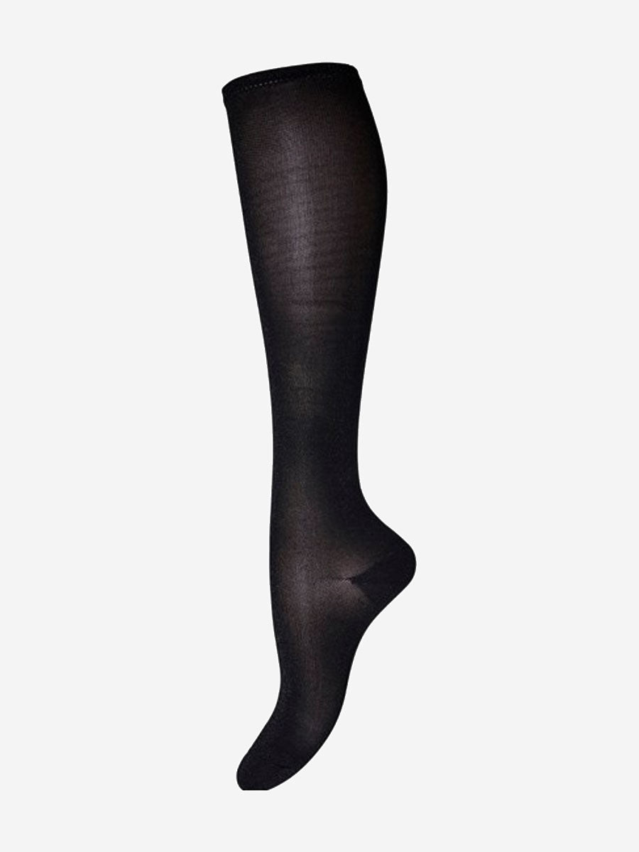 Nelly Knee Socks - Black Glitter